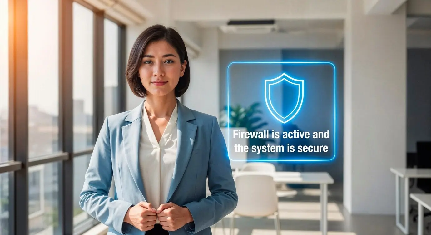 Experte für Cybersicherheit präsentiert den Sicherheitsstatus der Firewall